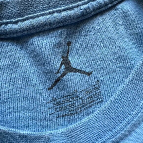 Vintage Y2K 2008 Jordan Nike History Shoe Family‎ Tree T Shirt Men Large Blue - Picture 5 of 8